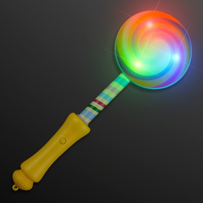 Flashing Lollipop Light Up Wand 9.25" - BLANK