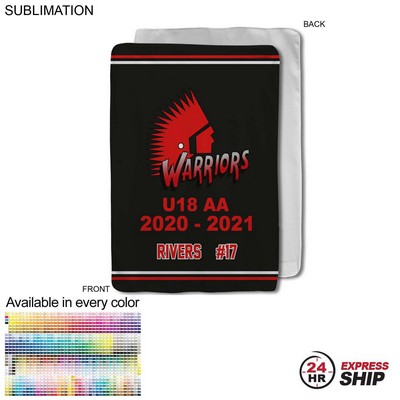 24 Hr Express Ship - Team Blanket in Ultra Soft Microfleece, Baby Blanket, Sublimated, (30"x40")