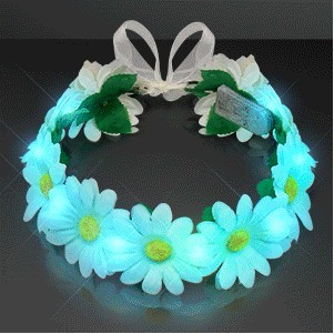 Light Up Daisy Chain (Combo Headband, Belt & Sash) - BLANK