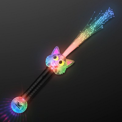 Light Up Cat Party Wand, Light Projecting - PRINTED