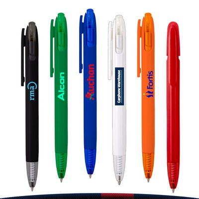 Cairbre Recycled Ballpoint with Transparent Plunger