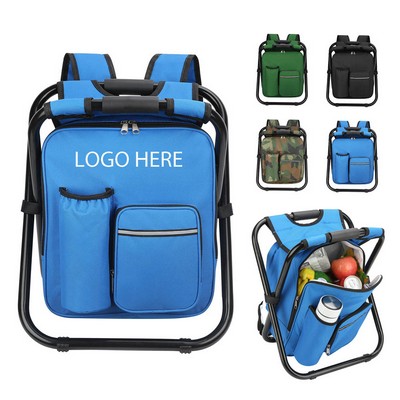 3-In-1 Portable Lightweight Folding Cooler Backpack Chair