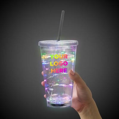 16 Oz. Multi Color String Light LED Cup